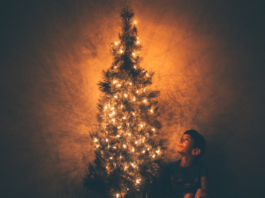 Árbol de navidad negro