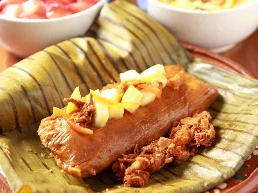 Feria del Tamal con hoja de plátano