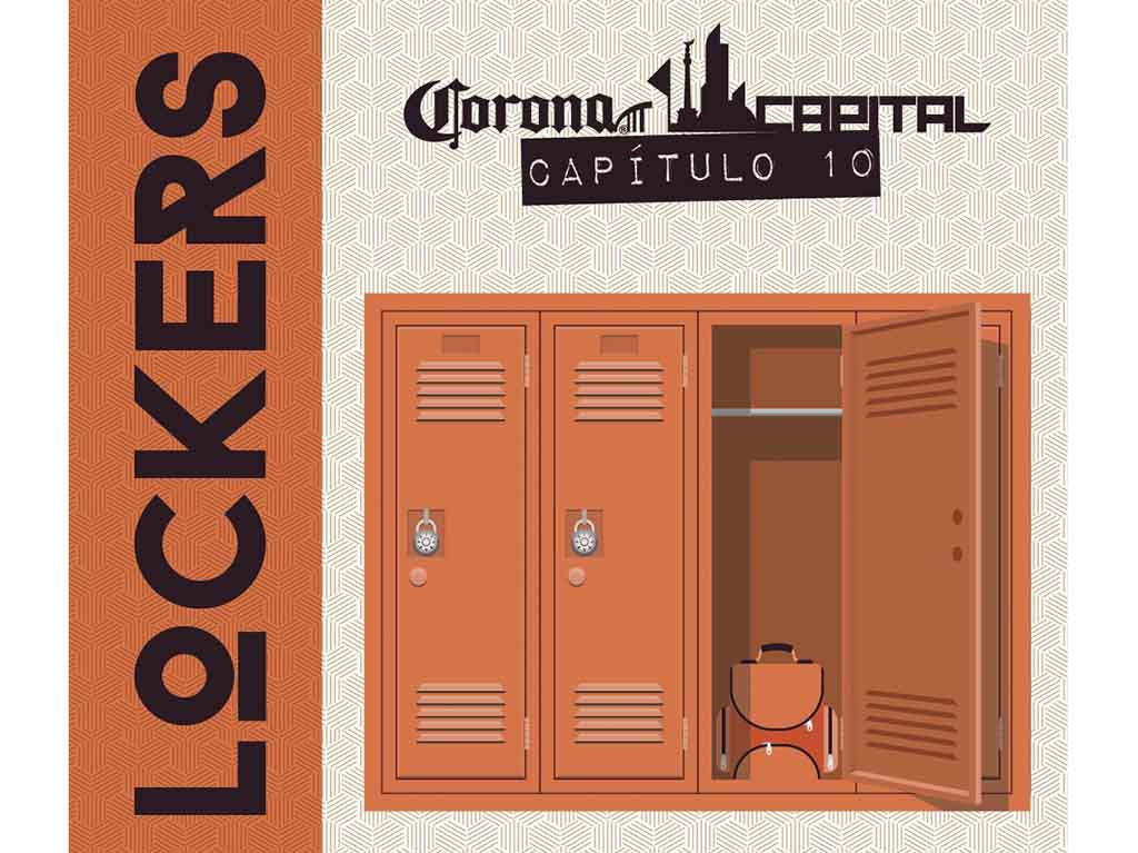 Guía de supervivencia del Corona Capital 2019: Lockers