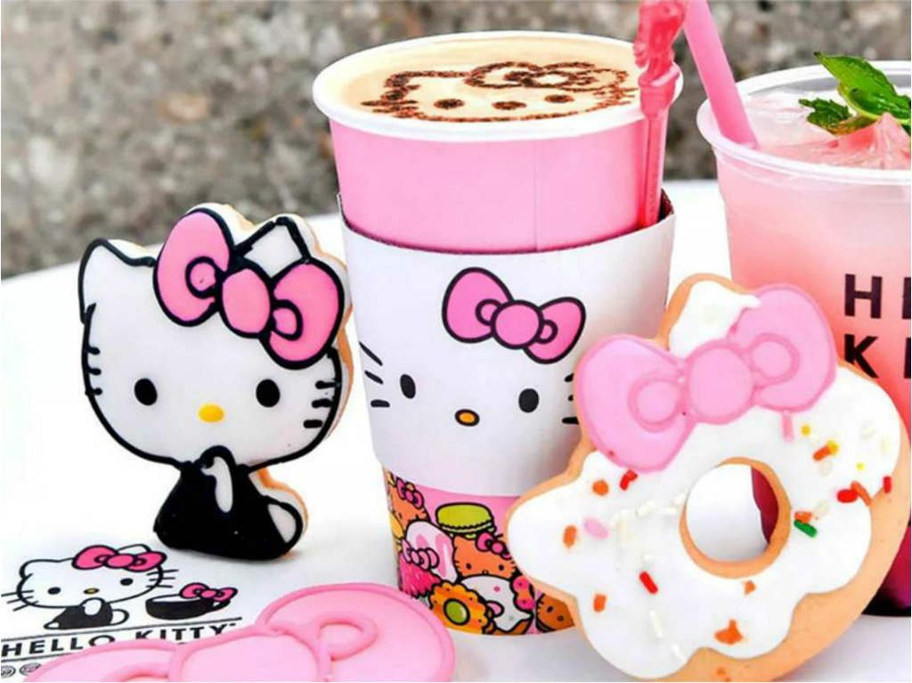 Hello Kitty café y galleta