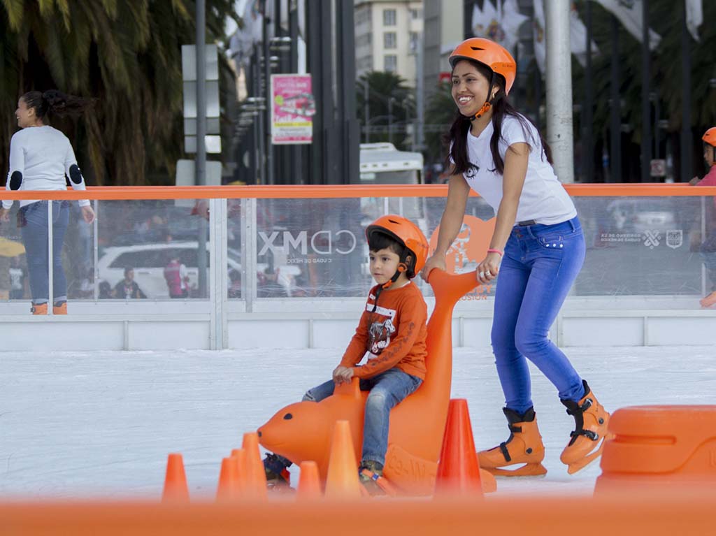 pista de patinaje diciembre CDMX