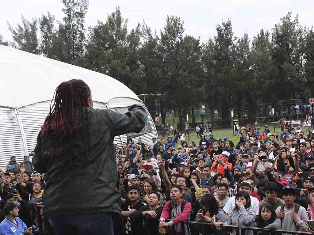 Rockeras en el Faro Tláhuac