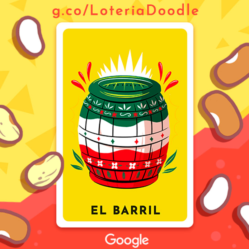 ¡Google Doodle celebra el juego de lotería de una manera increíble!