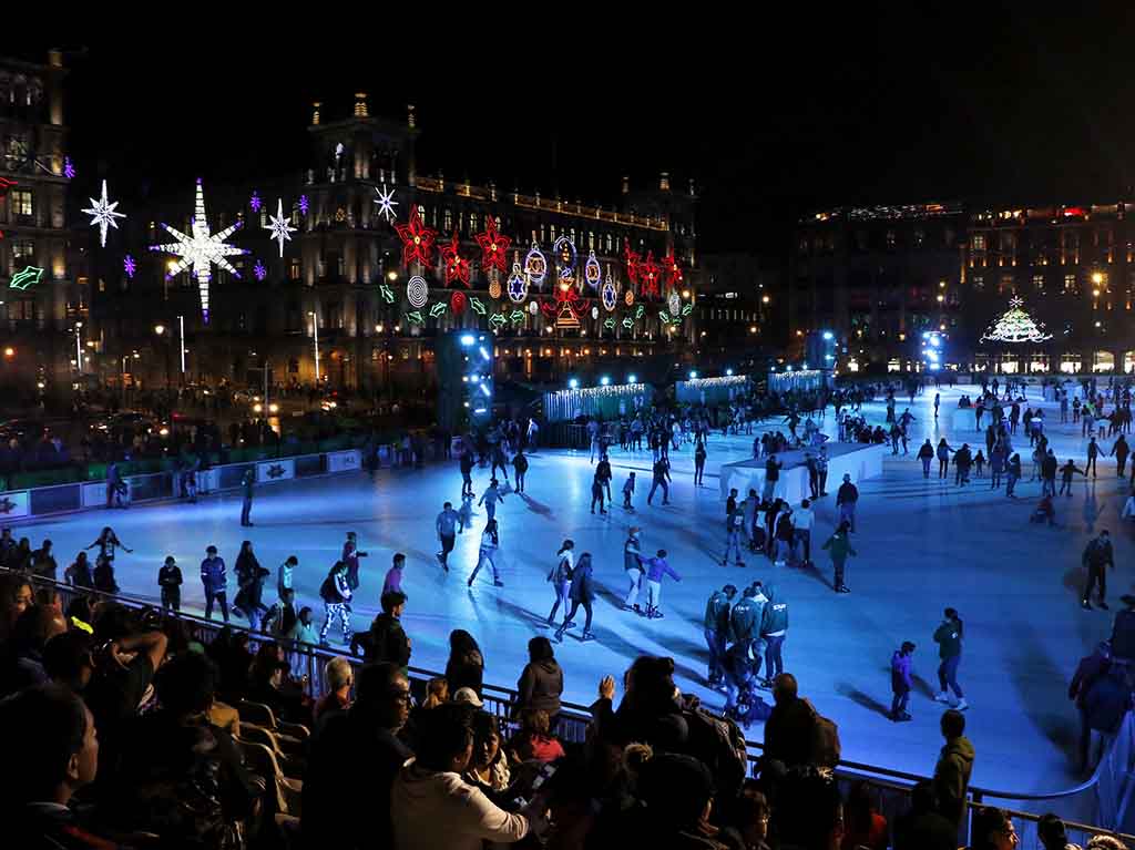 pista de patinaje del zócalo ecologísima