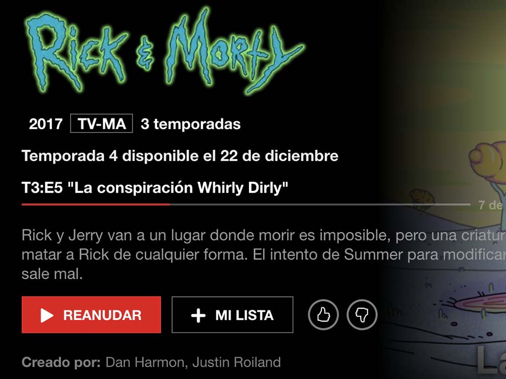 temporada 4 rick morty netflix estreno