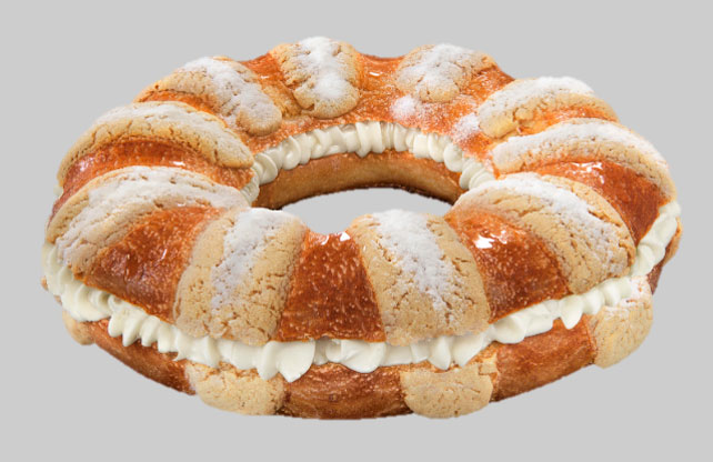 Rosca de Reyes rellena de nata de El Globo