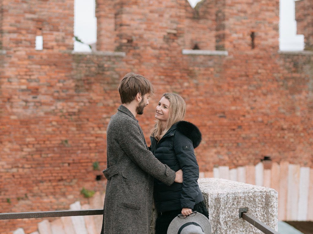 Sesión fotográfica romántica en Verona