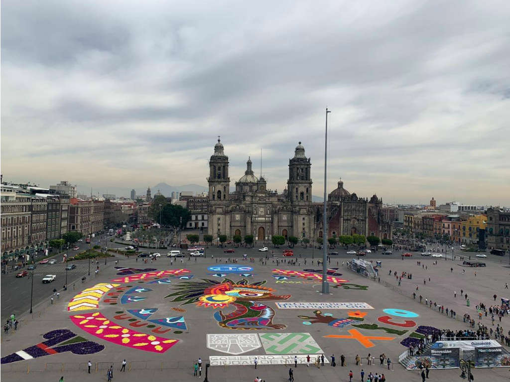 La alfombra monumental más grande del mundo está en CDMX