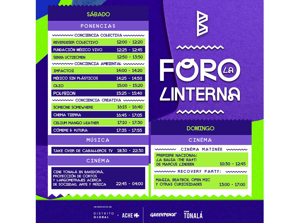 Experiencia Bahidorá 2020: foro linterna