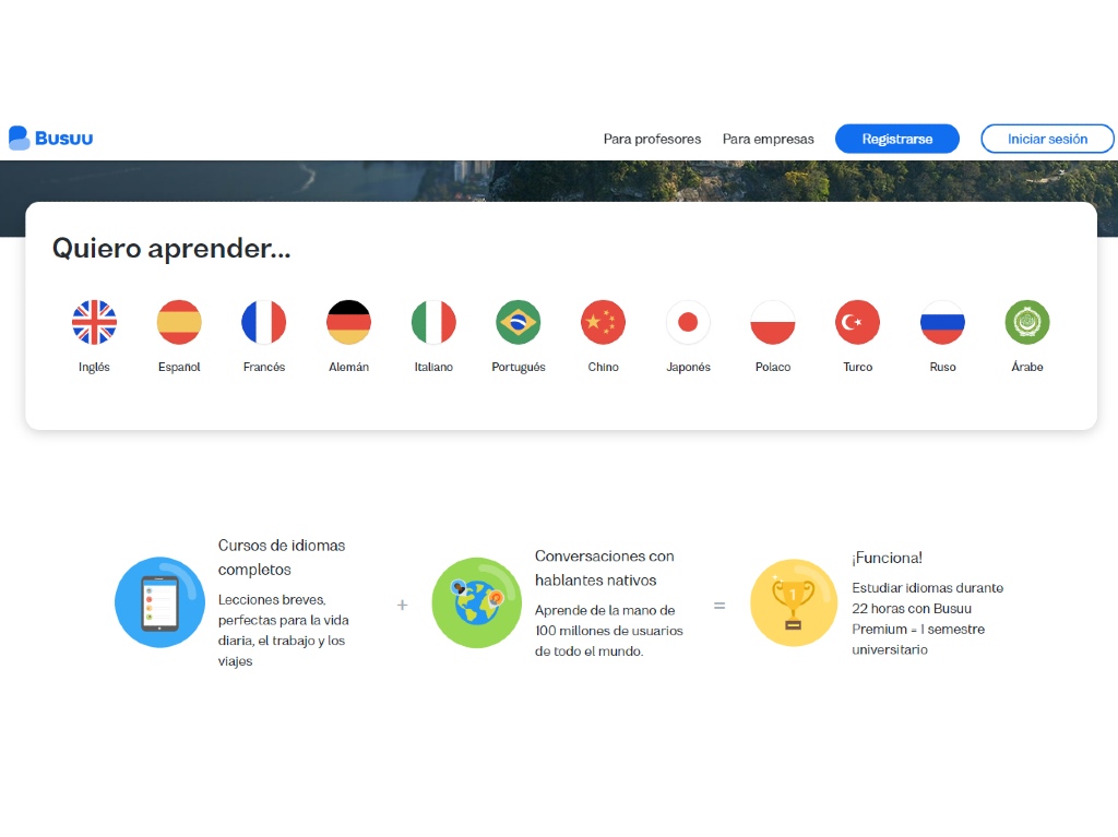 Aplicaciones y sitios para aprender otro idioma gratis: Busuu