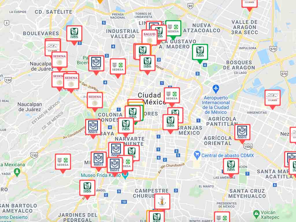 ¿Cómo saber la disponibilidad de Hospitales Covid en CDMX? MAPA