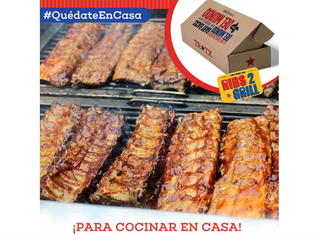 ingredientes a domicilio en CDMX. texas ribs