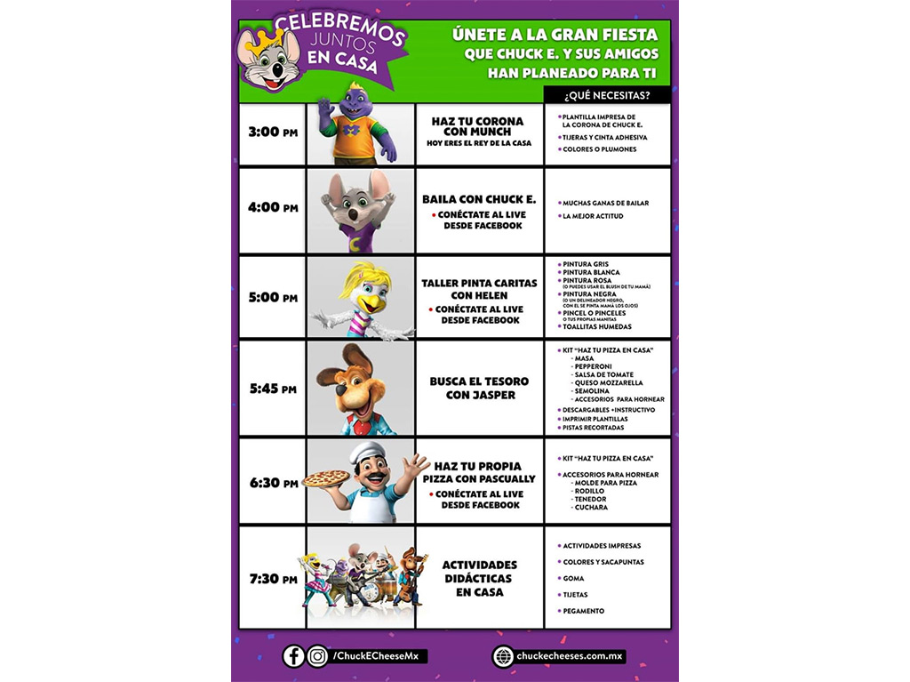 ¡Chuck E. Cheese celebra contigo el Día del Niño! 0