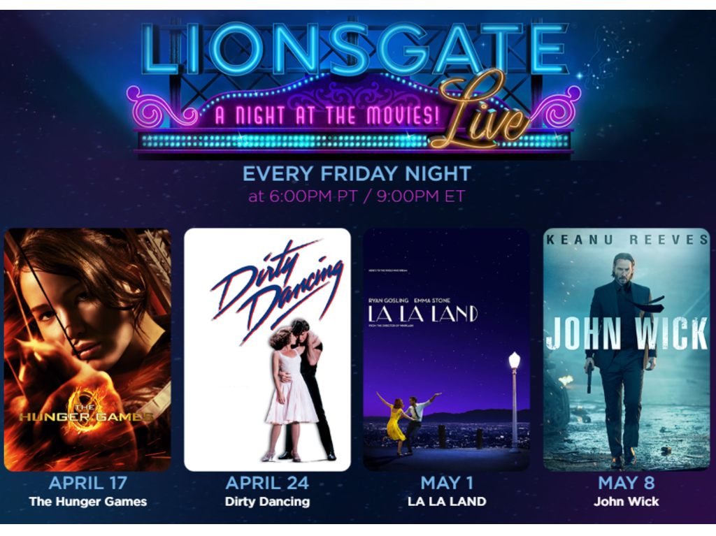 Lionsgate Live! Películas gratis en YouTube