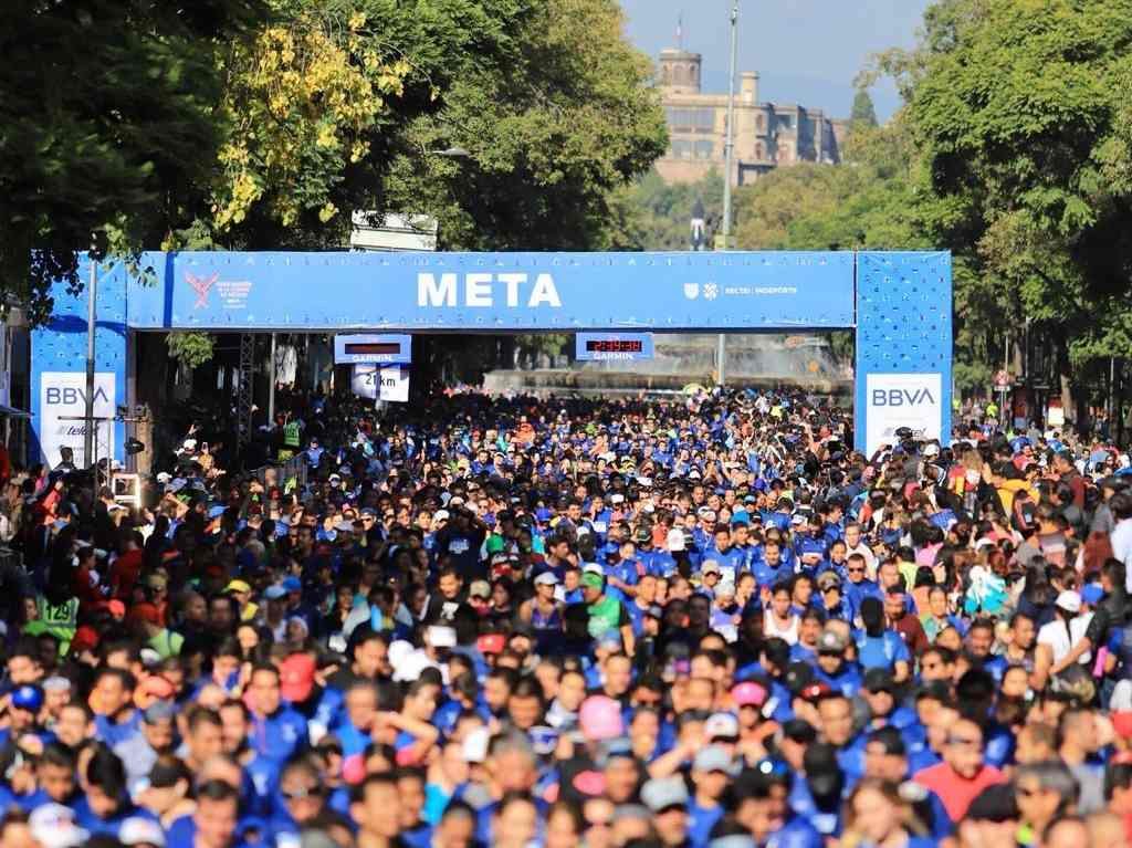 Medio Maratón de la Ciudad de México meta