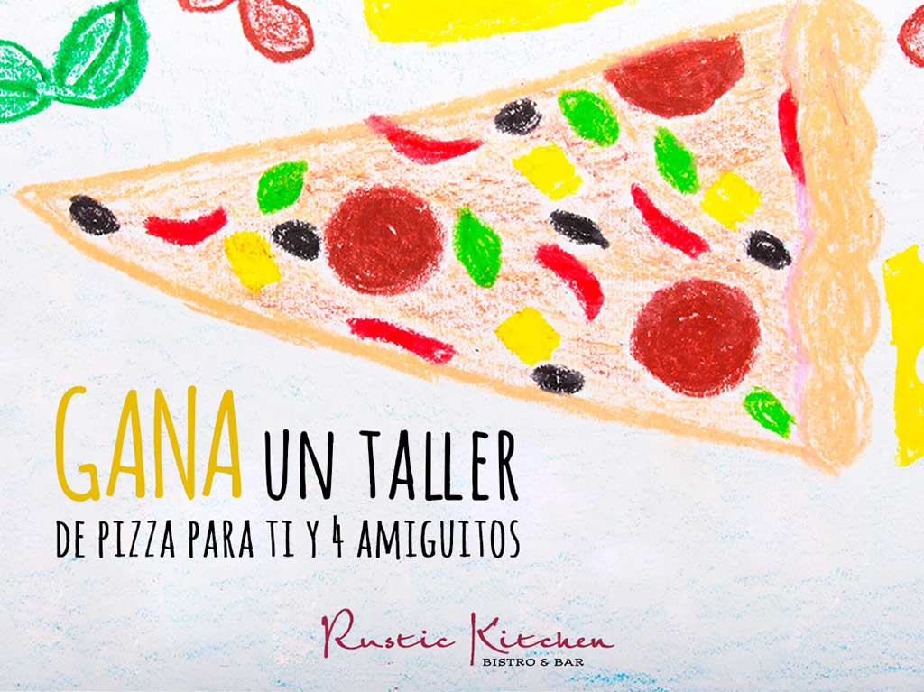 Dibuja la pizza de tus sueños y gana un taller de pizza