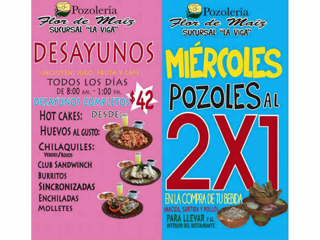 pozole a domicilio en CDMX, la flor de maiz