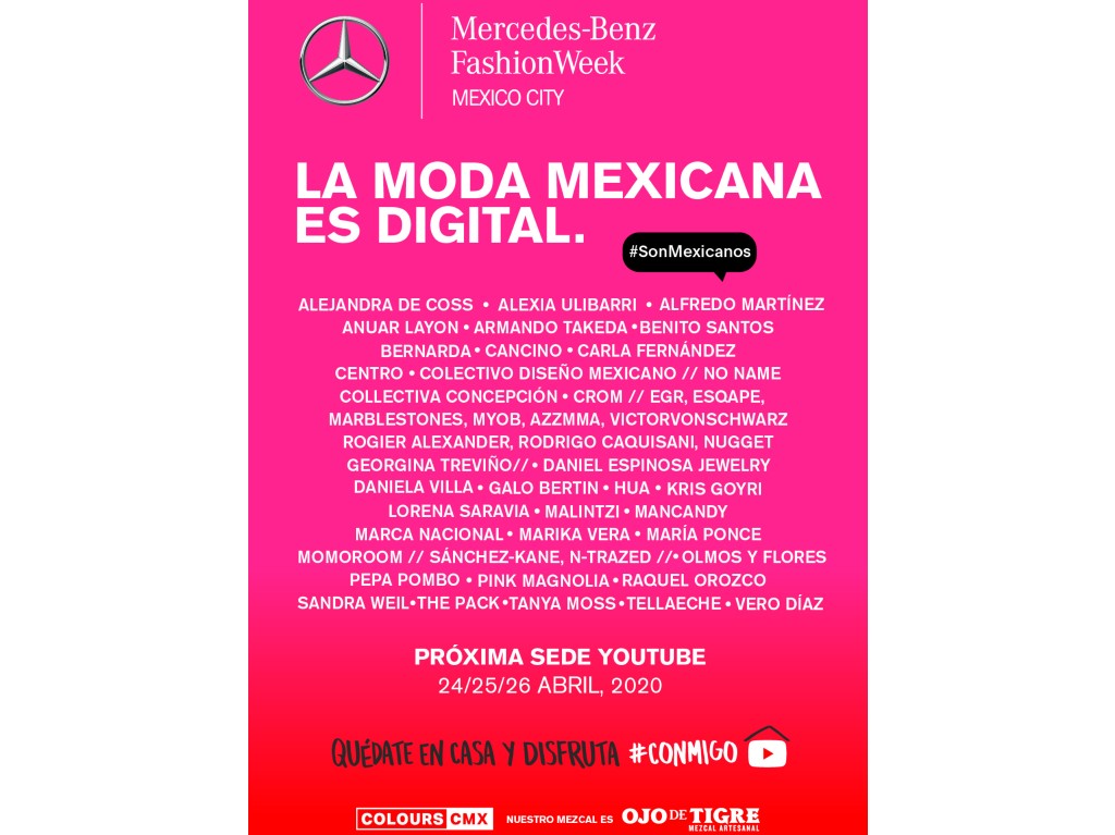 Primera edición digital del Fashion Week Ciudad de México: cartel oficial