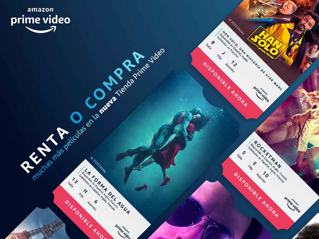 Amazon Prime Video lanza tienda para comprar o rentar películas