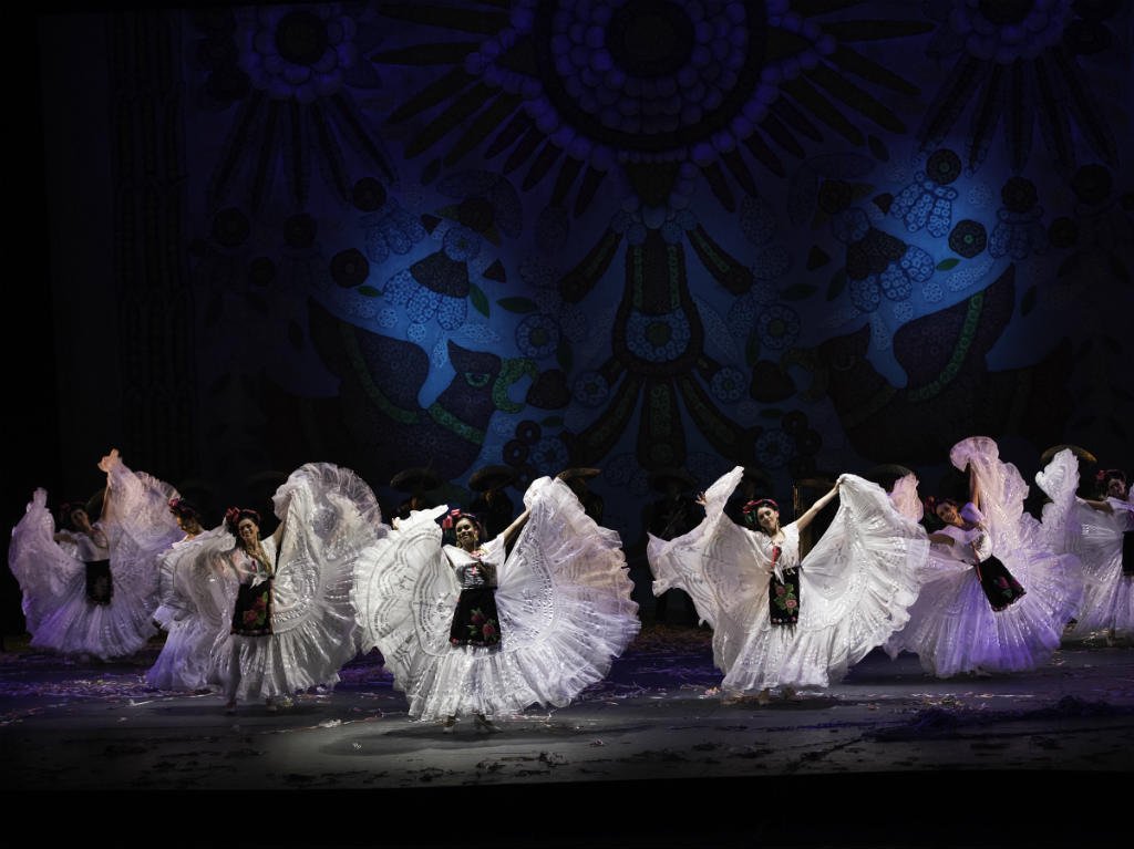 Ballet de Amalia Hernández en línea bailarinas