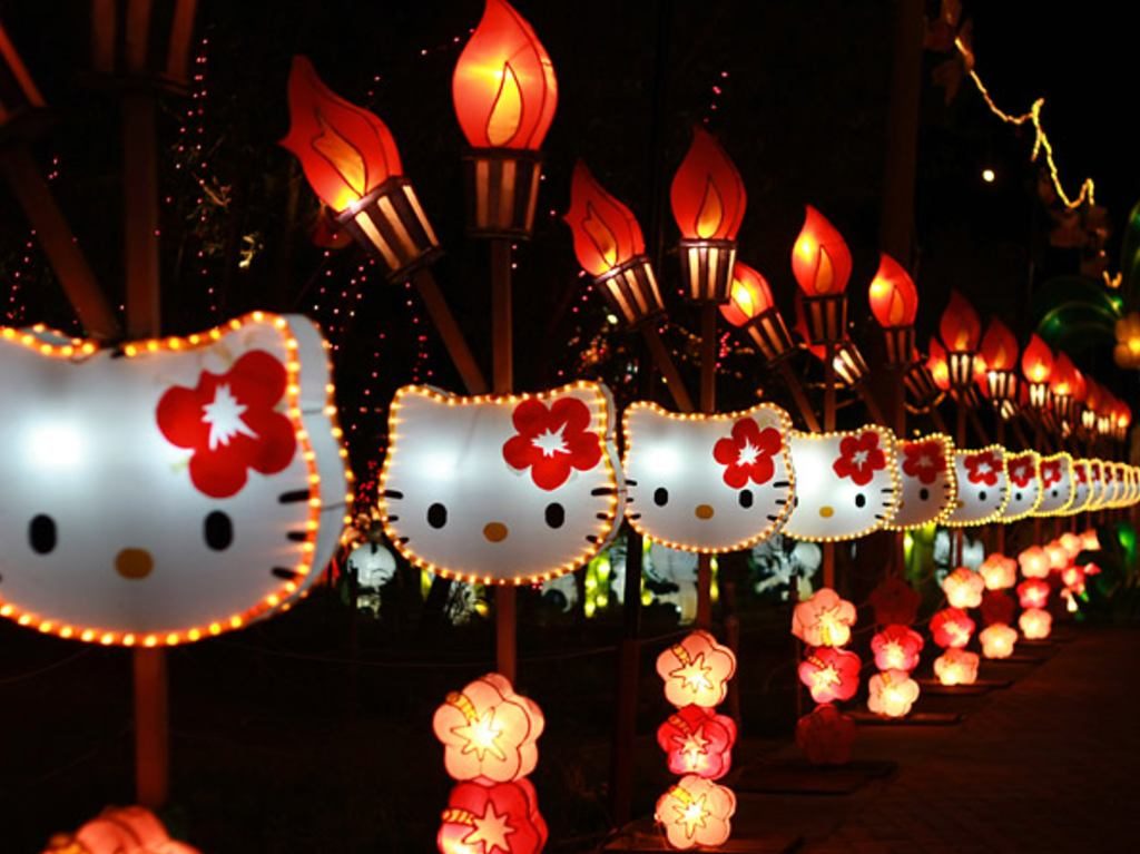 primer Bazar virtual de Hello Kitty lámparas