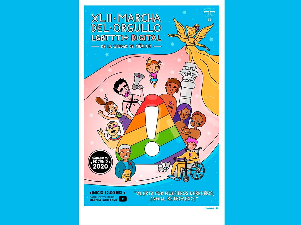 Cartel de marcha del orgullo 42