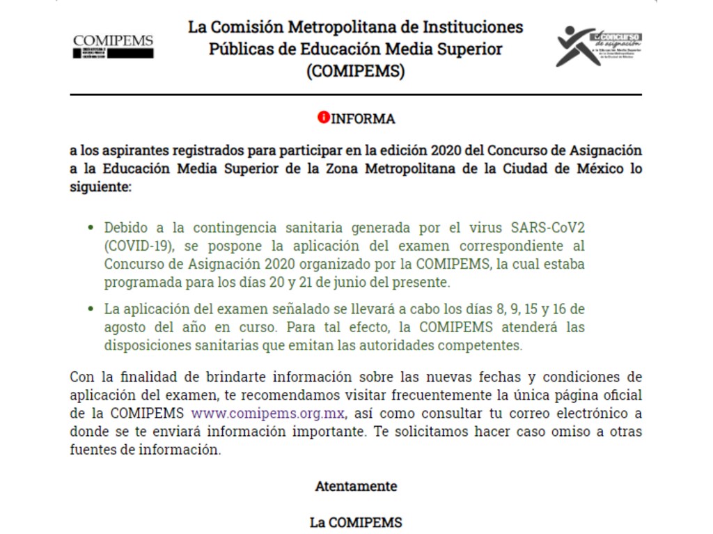comipems-fecha-de-examen-de-ingreso-al-bachillerato