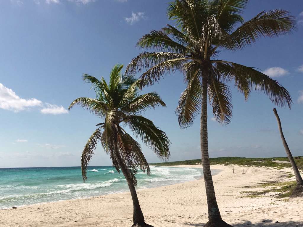 Cozumel arena y mar