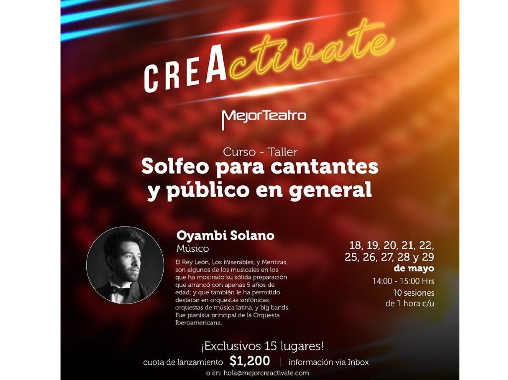 cursos de teatro online cartel