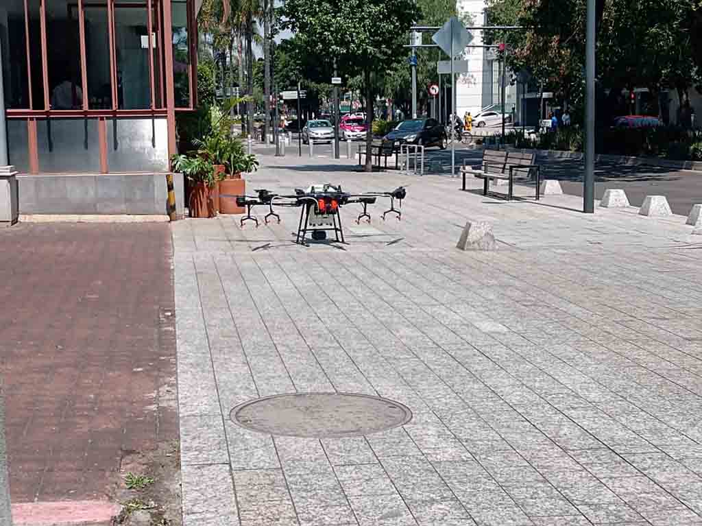 drones sanitizacion polanco