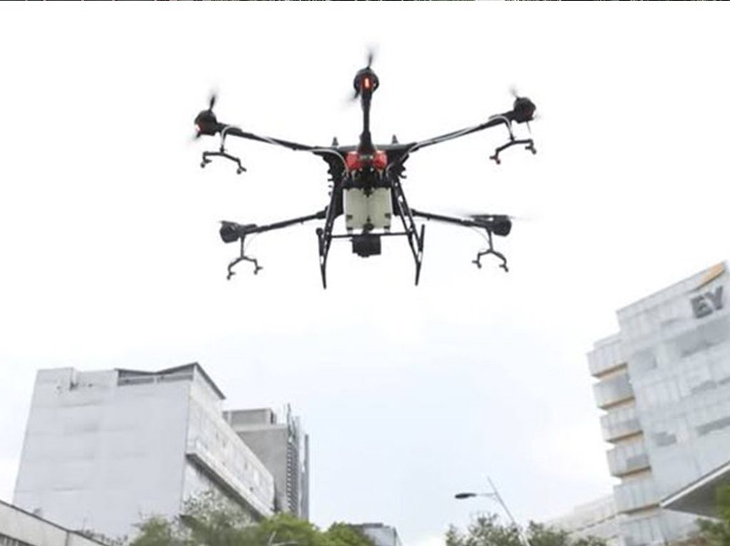 drones para sanitizar en polanco