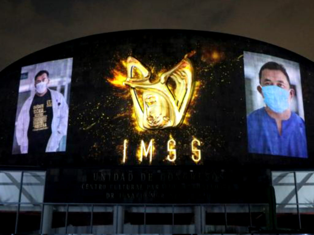 Mural digital del IMSS: un emotivo homenaje a los héroes de la salud