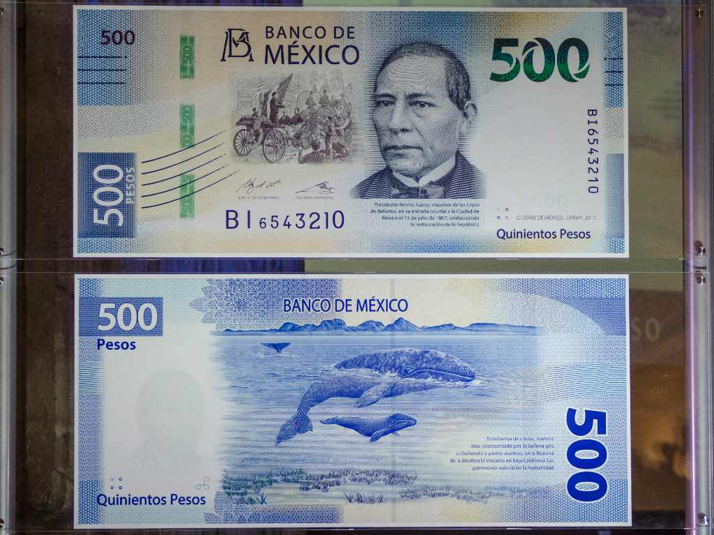 nuevo billete de 100 pesos quinientos