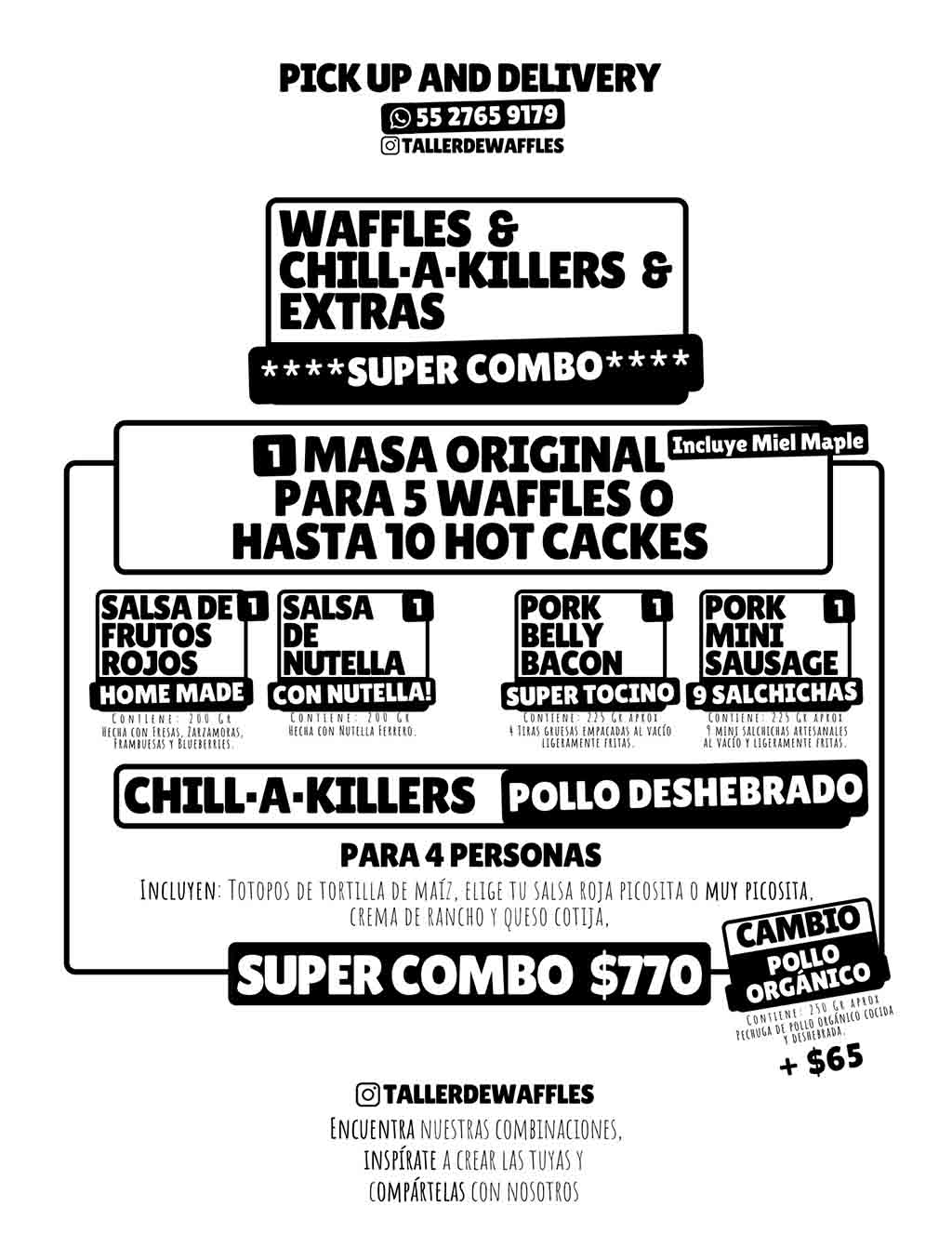 Taller de Waffles: paquetes para preparar hot cakes y chilaquiles 3
