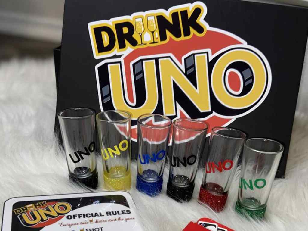 Jogo Drunk Uno +1 Brinde / Bebida Drink Shot