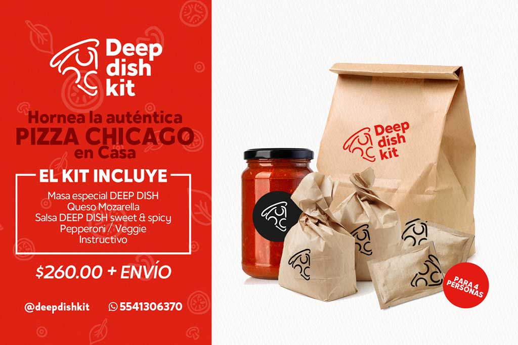 Deep Dish Kit: pizza estilo Chicago para preparar en casa 4