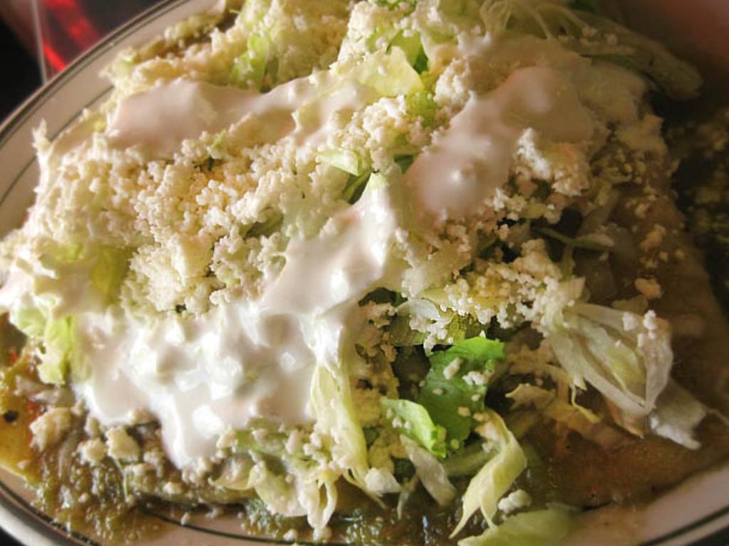 gastronomía y cultura de Azcapotzalco enchiladas