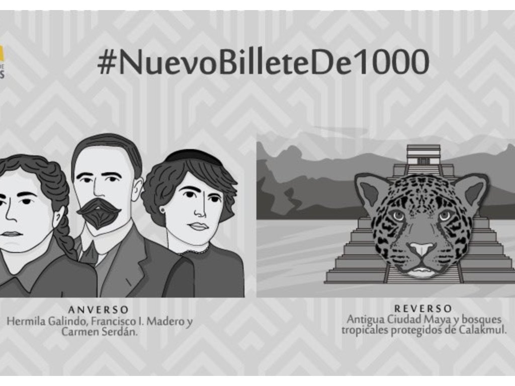 El nuevo billete de 1000 pesos le dice adiós a Miguel Hidalgo