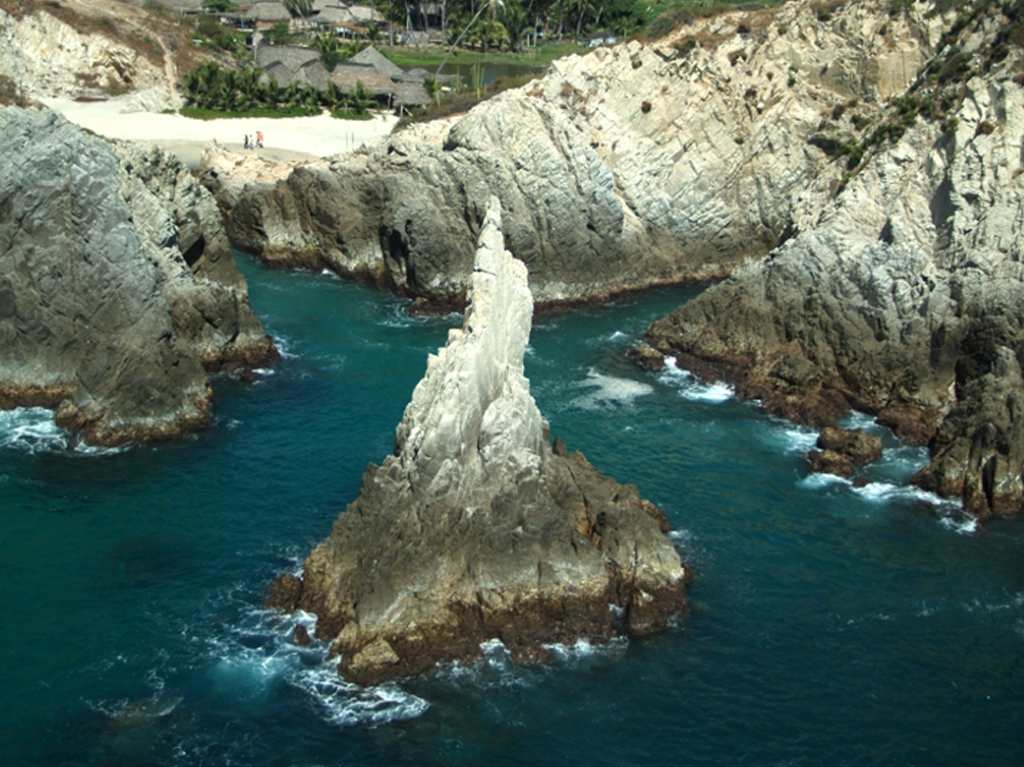 las playas de Michoacán dedo de dios