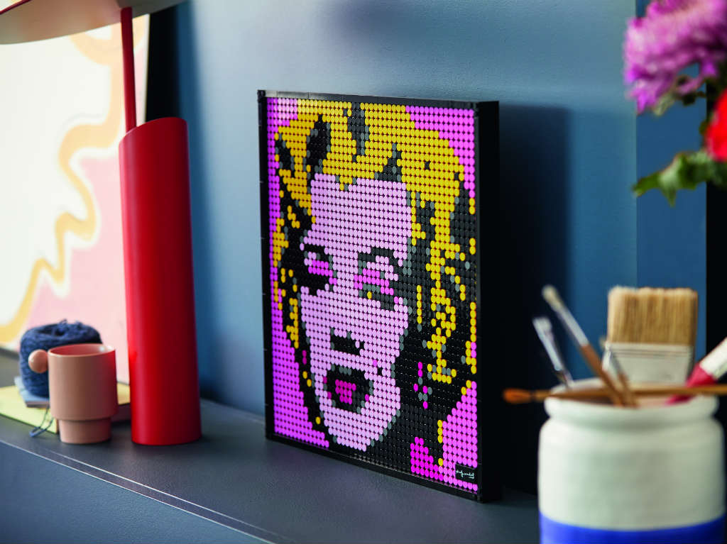 marylin monroe lego art