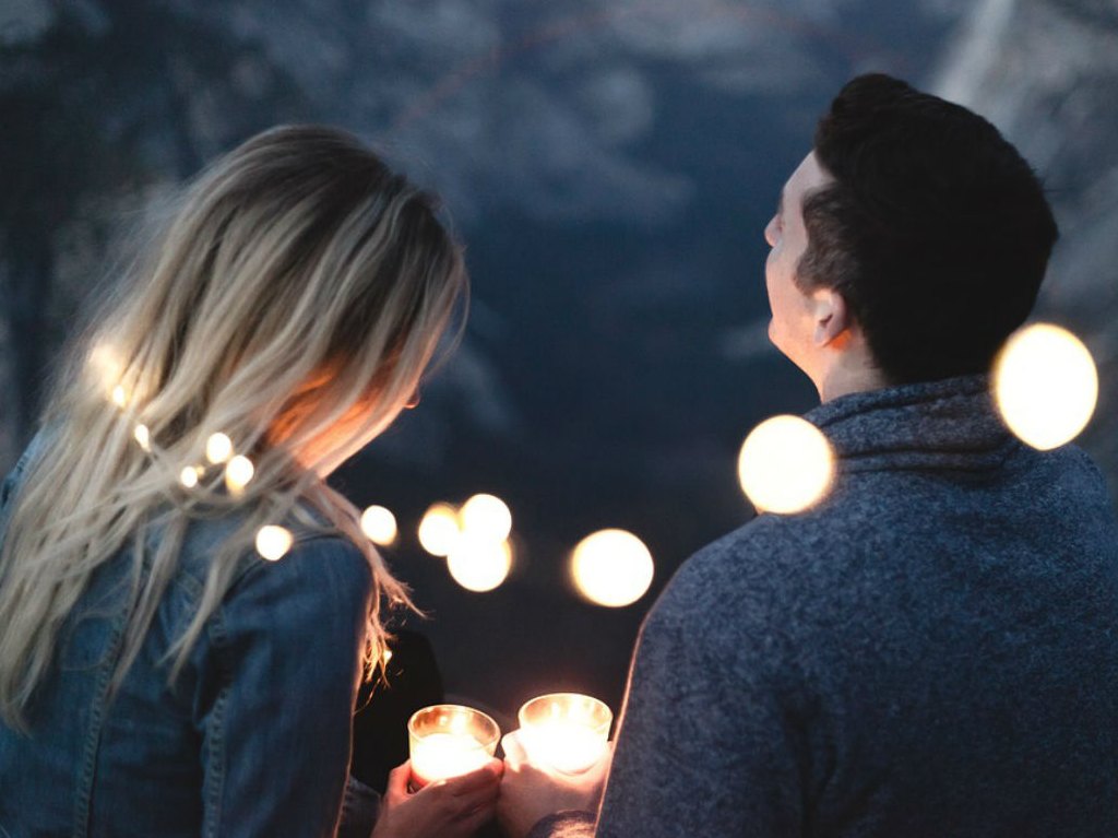 lugares románticos al aire libre velada