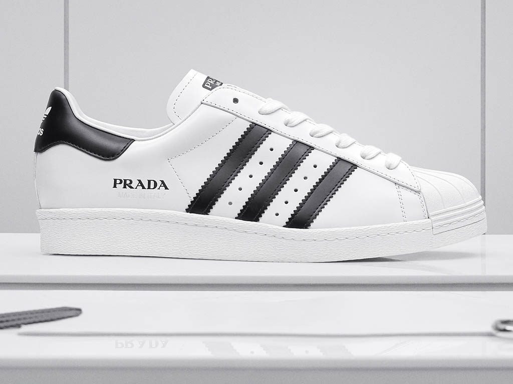 Prada y Adidas presentan el Superstar, tenis de diseño y lujo