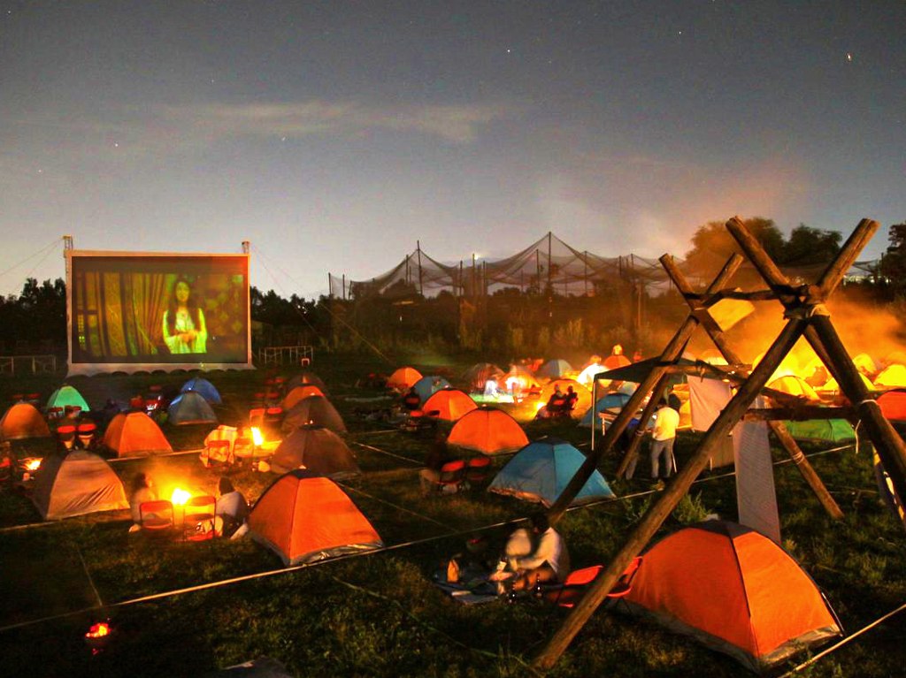 Cine camping y pícnic en Teotihuacán