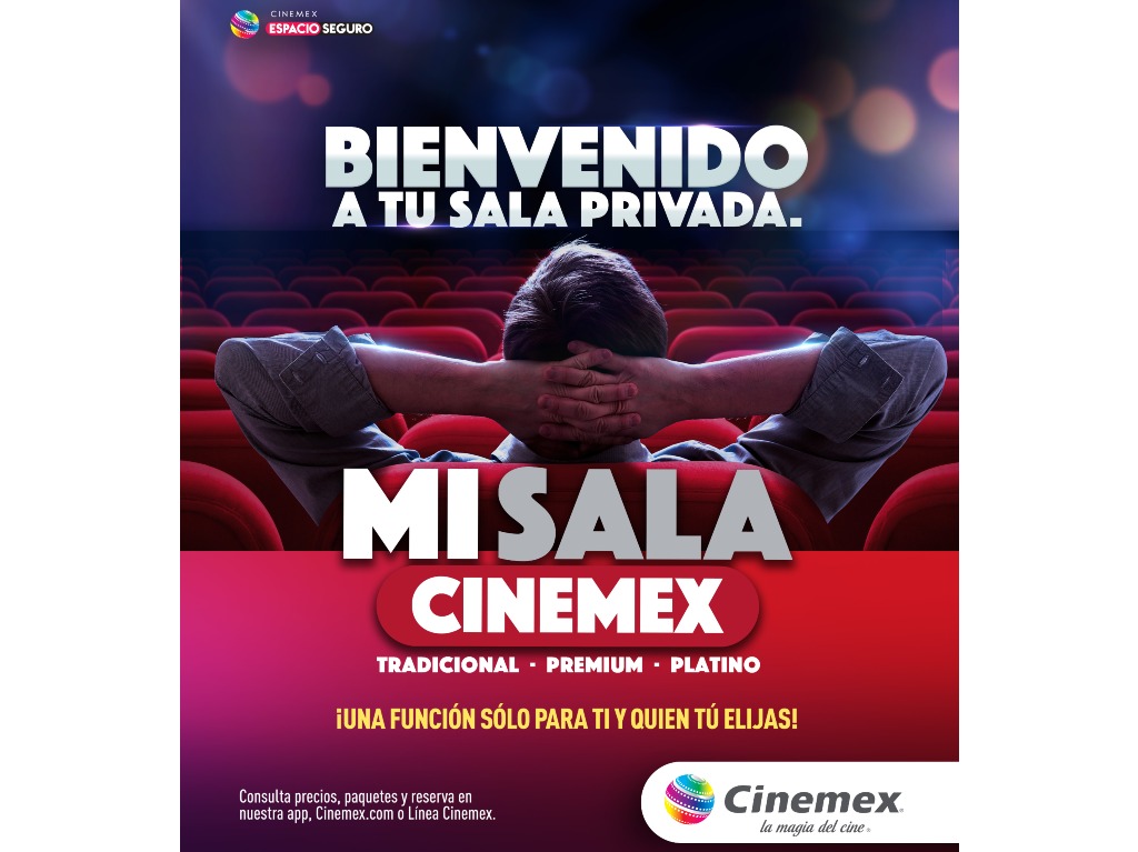 Cinemex renta sus salas de cine