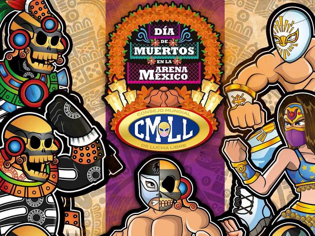 Consejo Mundial de Lucha Libre celebra Día de Muertos