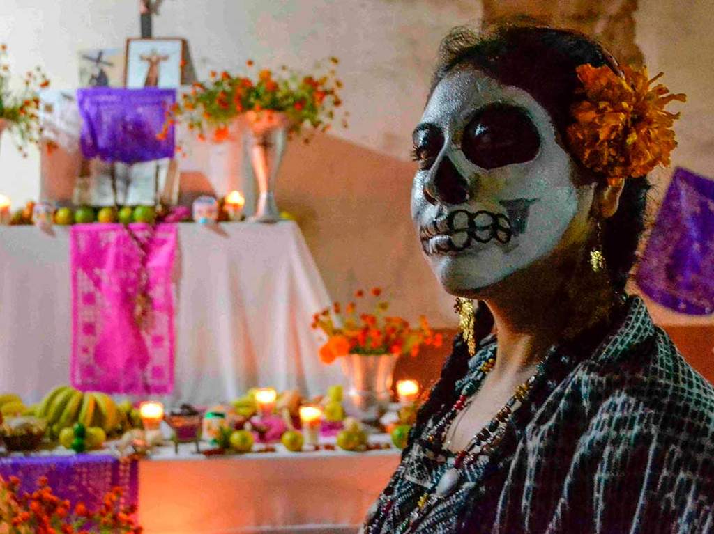 La Catrina en Trajinera actriz