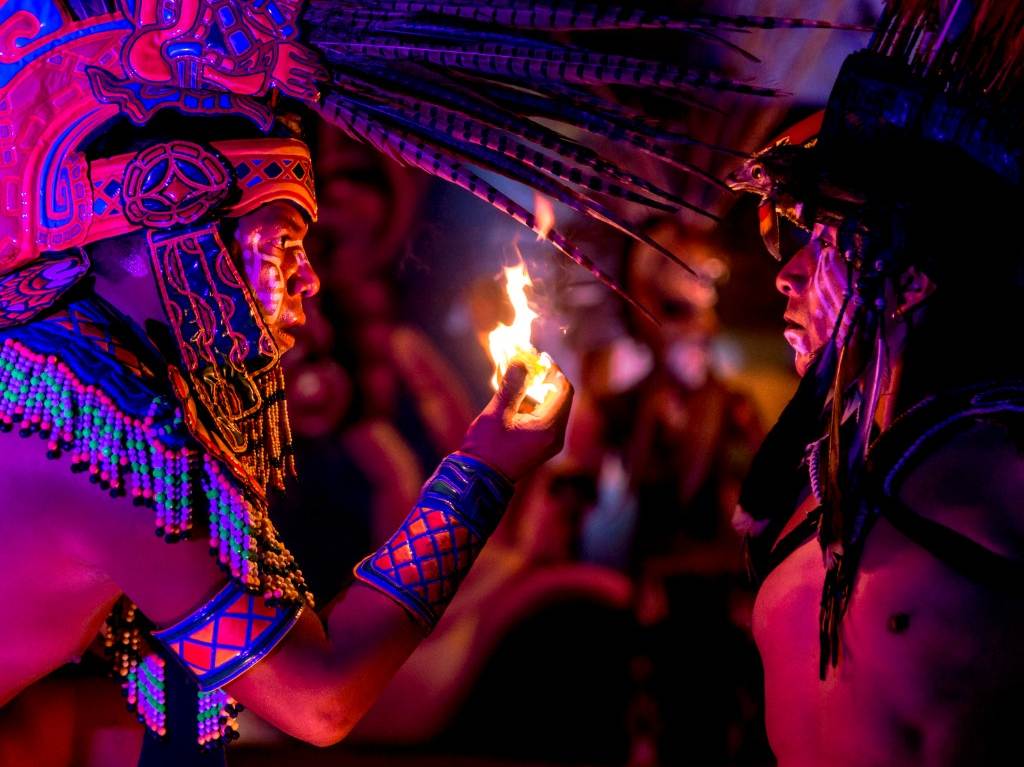 Noche Astronómica en Teotihuacán ritual