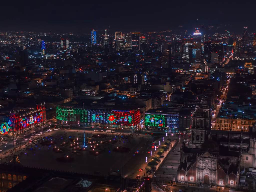 adornos navideños zócalo