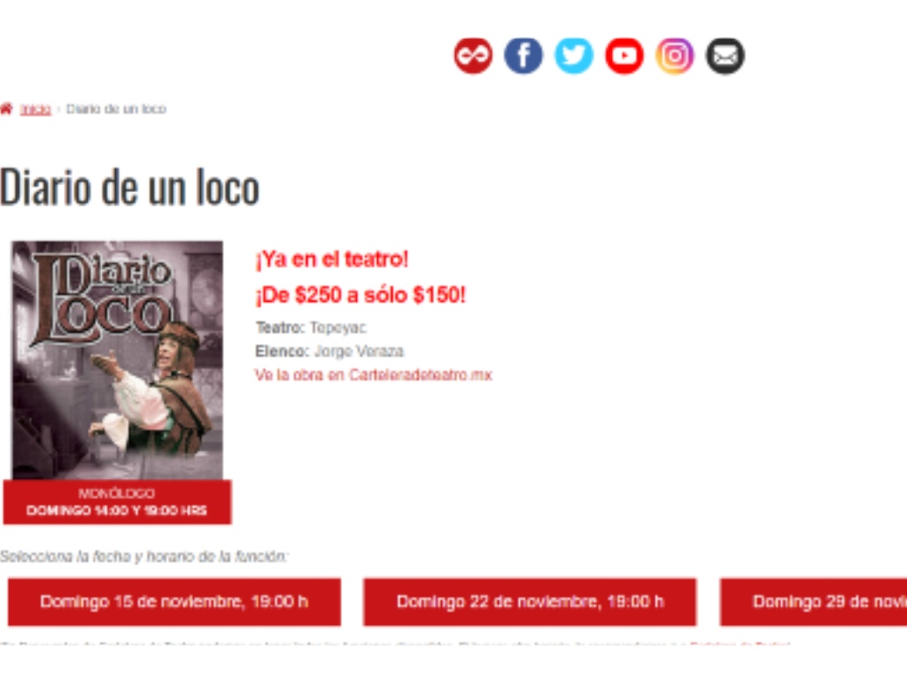 El Buen Fin en Teatro: aprovecha descuentos de hasta el 50% 3