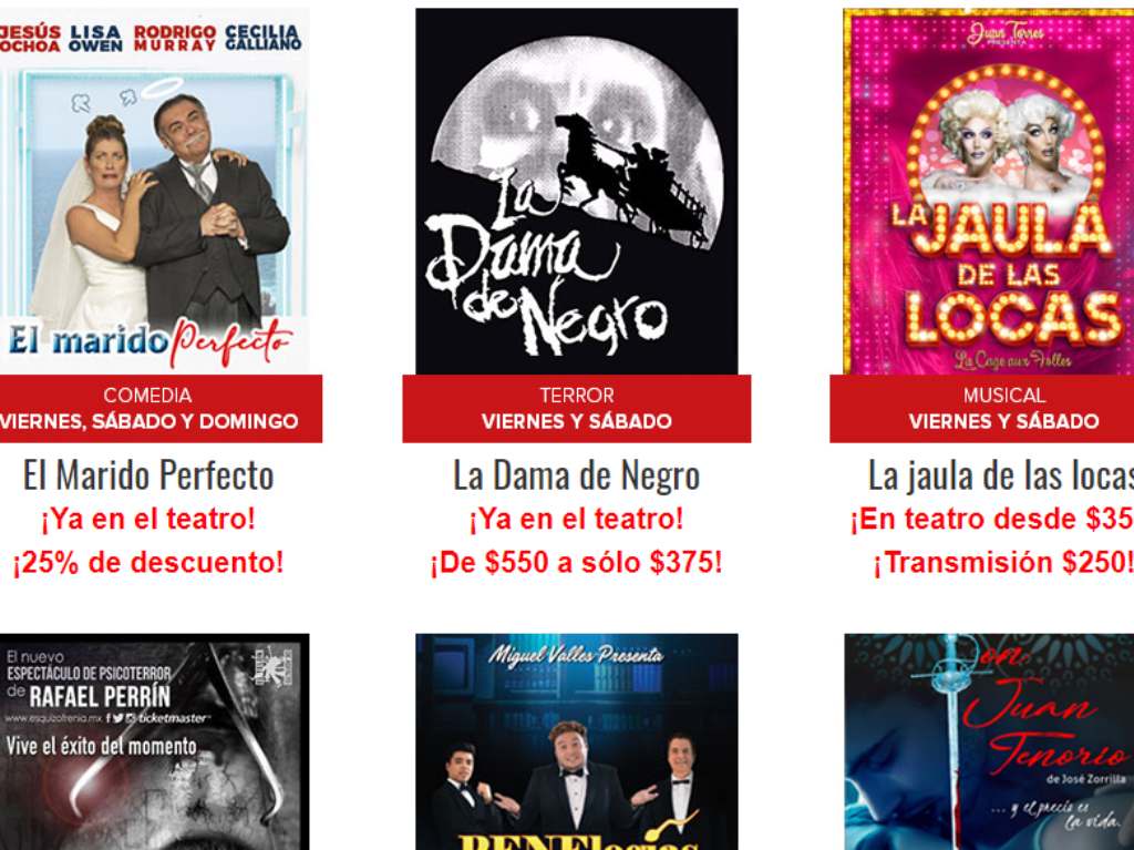 El Buen Fin en Teatro: aprovecha descuentos de hasta el 50% 5